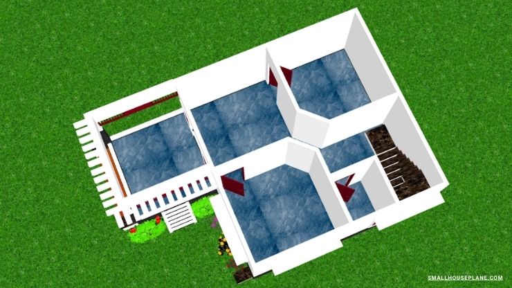 80 Sq Meter House Design 2 Storey 24 X 36 Small House Plane