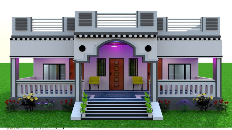 4 bhk house plan in 1500 sq ft