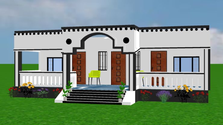 4 bhk house plan in 1500 sq ft