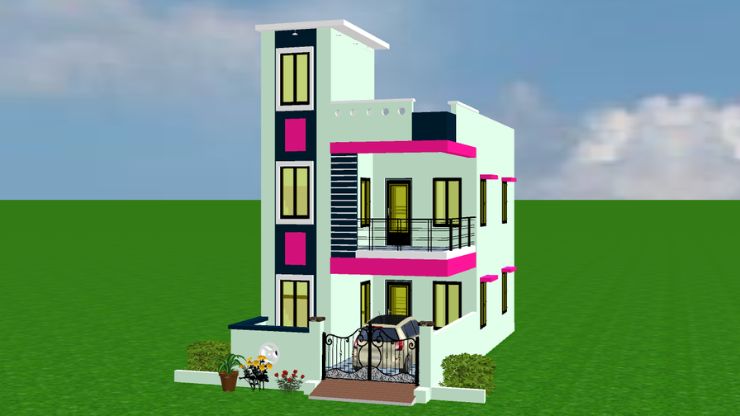 18 x 40 house plan with car parking | 18×40 house plan 2bhk - Small ...