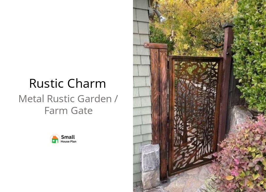 Metal Rustic Farm Gate