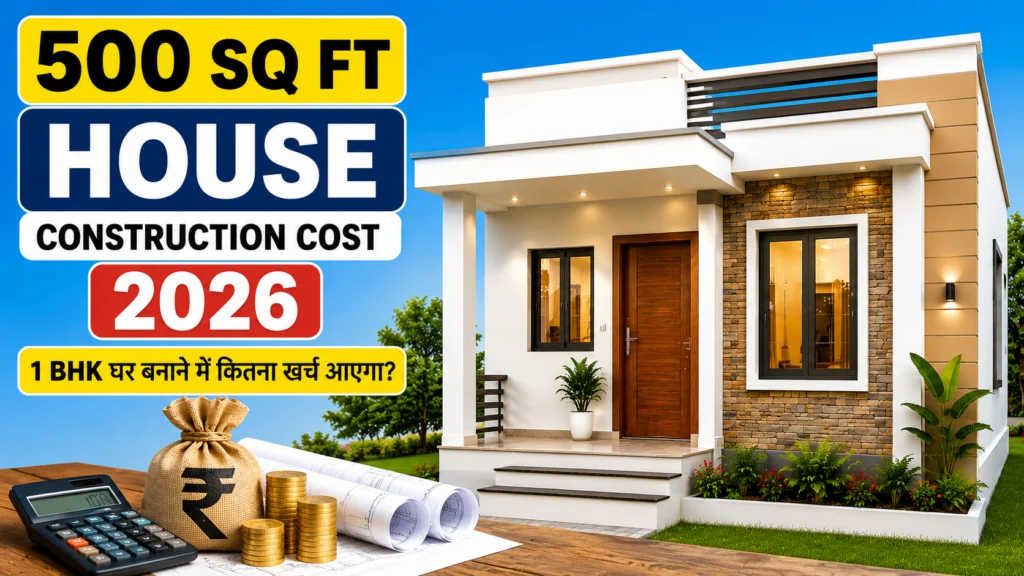 500 Sq Ft House Construction Cost 2026